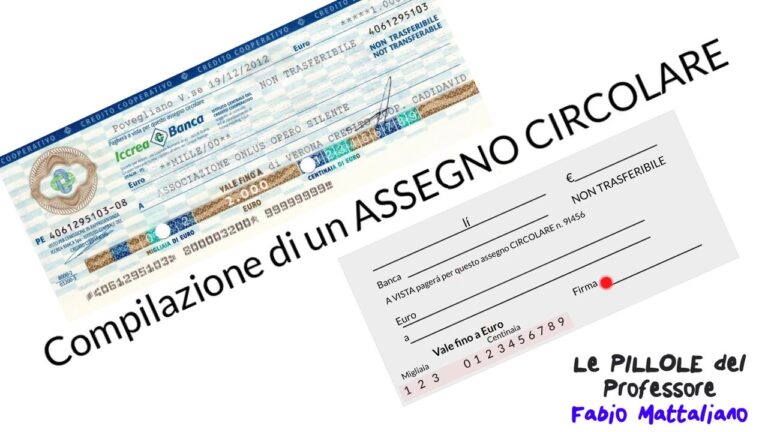 Il Cruciale Segreto dell’Assegno Circolare: Firmare il Retro