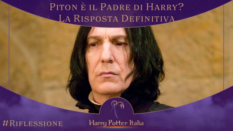 Svelato il Segreto: Severus Piton, il Vero Padre di Harry Potter!