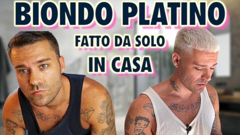 Biondo platino: la tinta di tendenza per l’uomo moderno
