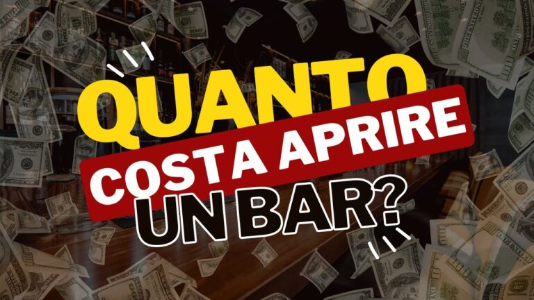 Il costo di aprire un bar da zero: scopri quanto devi investire per realizzare il tuo sogno!