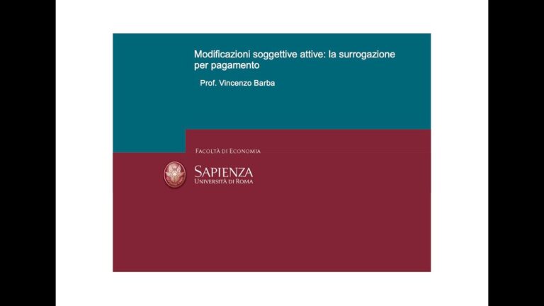 Paga senza soldi: Un esempio di pagamento con surrogazione