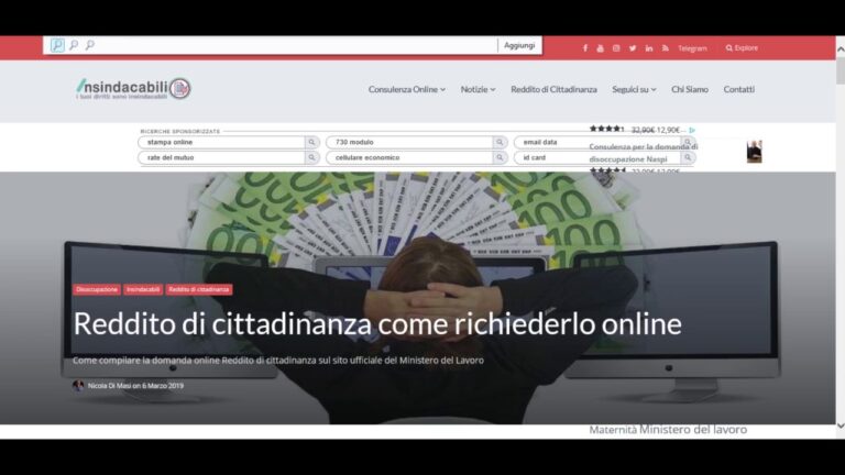 Come ottenere il Reddito di Cittadinanza dallo Stato: la guida completa dell’INPS