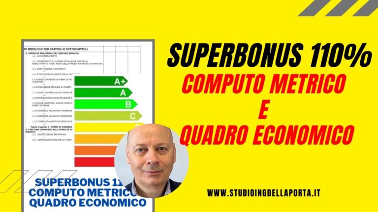 I vantaggi sconosciuti del quadro economico superbonus 110 su Excel