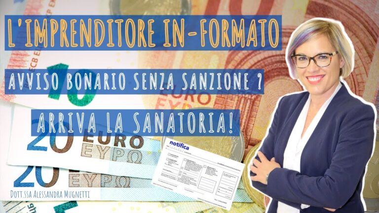 Sanzioni ridotte con l’autocertificazione: il nuovo avviso bonario