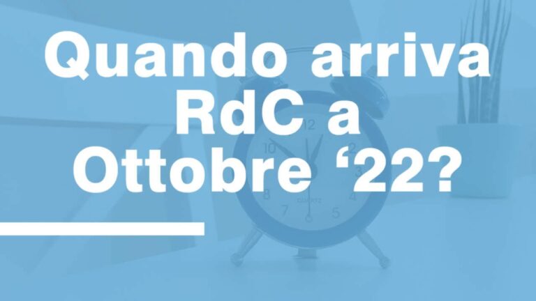 Il RDC di ottobre: il pagamento che aspettavi