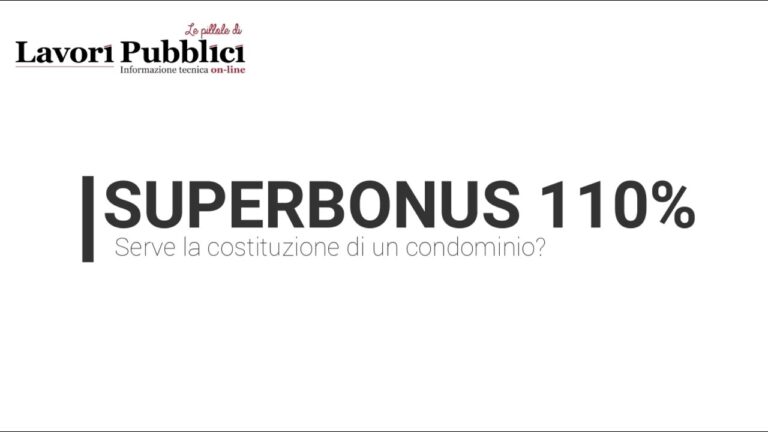 Superbonus: le regole per costituire condominio e ottenere benefici