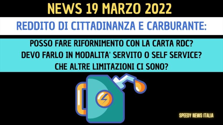 Benzina 2.0: Come Fare Carburante con Reddito di Cittadinanza?