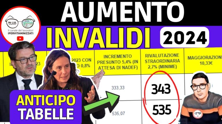 Invalidi civili: scopri le nuove agevolazioni con la tabella