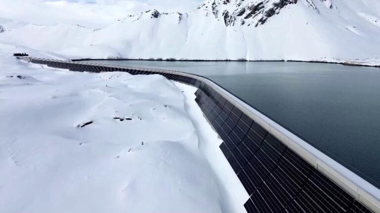 La maestosa diga svizzera: un’opera d’ingegneria verso le vette
