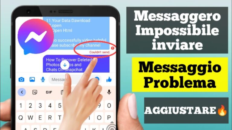 Messenger invio fallito: come risolvere il problema in 5 semplici passi